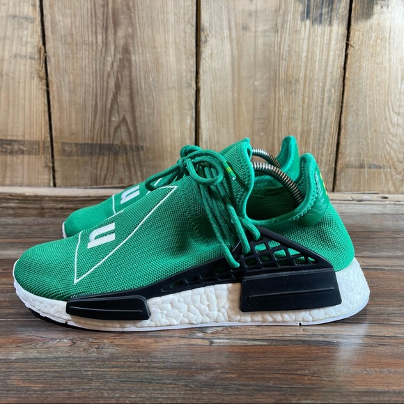 Adidas PW Pharrell Williams Human Race Kelly Green Sneakers Mens Shoes Size 9 - Picture 10 of 15